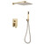Душевая система для душа Abber Daheim AF8219G, золото матовое - фото 