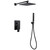 Душевая система для душа Abber Weiss Insel AF8018B, черный матовый - фото 