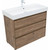 Тумба напольная с раковиной Aquanet Nova Lite 100 см 302480 (3 ящика) дуб рустикальный, Цвет фасада: тёмное дерево - фото 5