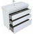 Тумба напольная с раковиной Aquanet Nova Lite 100 см 302478 (3 ящика) белый, Цвет фасада: белый - фото 5
