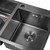 Кухонная мойка Gerhans K37843B-S 1 мм, PVD графит, Цвет производителя: графит - фото 4