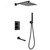 Душевая система для ванны с термостатом Abber Daheim AF8250B, черный матовый - фото 