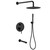 Душевая система для ванны Abber Emotion AF8817B, черный матовый - фото 