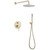 Душевая система для душа Abber Emotion AF8818G, золото матовое - фото 