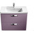 Тумба подвесная с раковиной Roca Gap 60 см ZRU9302742, фиолетовый - фото 2
