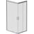 Душевое ограждение Am.Pm Gem 100х80 см W90G-404-100280-MT, серебро/прозрачное - фото 