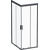 Душевое ограждение Am.Pm Gem 100х80 см W90G-404-100280-BT, чёрный/прозрачное - фото 