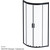 Душевое ограждение Am.Pm Gem 80x80 см W90G-401-080BT, черный/прозрачное - фото 11