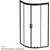 Душевое ограждение Am.Pm Gem 90x90 см W90G-401-090BT, черный/прозрачное - фото 11