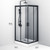Душевое ограждение Am.Pm Gem S 100х80 см W93G-404-100280-BT, черный/прозрачное - фото 10