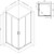 Душевое ограждение Am.Pm Gem 90х90 см W90G-403-090MT, серебро/прозрачное - фото 14