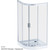Душевое ограждение Am.Pm Gem 100х100 см W90G-401-100WT, хром/прозрачное - фото, картинка 11 Душевое ограждение Am.Pm Gem 100х100 см W90G-401-100WT, хром/прозрачное - фото 11