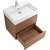 Тумба подвесная с раковиной Cezares MOLVENO 46-60-2C-SO-NC 60 см, Noce Chiaro - фото 5