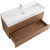 Тумба подвесная с раковиной Cezares MOLVENO 46-120-2C-SO-NC 120 см (раковина CZR-MIL-120-LVB), Noce Chiaro - фото 4