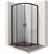 Душевое ограждение Ambassador Queen 90x90 см 11011201Black, чёрный/прозрачное - фото 