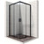 Душевое ограждение Ambassador Queen 90x90 см 11011203Black, чёрный/прозрачное - фото 