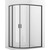 Душевое ограждение Ambassador Kingston 120x80 см 14011208, чёрный/прозрачное - фото 