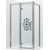 Душевое ограждение Ambassador Royal 120x90 см 18015111-L (стекло 8 мм) хром/прозрачное - фото 