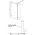 Душевая перегородка Ambassador Walk-in 120 см 15031108 с кронштейном (стекло 8 мм) хром/прозрачное - фото 7