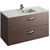 Тумба подвесная с раковиной Jacob Delafon Ola 100 см EB392RU-NR, темный дуб - фото 