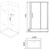 Душевое кабина Grossman 80x120 см GR167, белый/прозрачное - фото 3