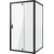 Душевое ограждение Niagara Nova 110x100 см NG-83-11AB-NG-A100B, черный/прозрачное - фото 2