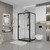 Душевое ограждение Niagara Nova 110x100 см NG-83-11AB-NG-A100B, черный/прозрачное - фото 