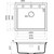 Кухонная мойка Omoikiri Sintesi 57 GR 4997144, leningrad grey, Цвет производителя: Leningrad grey - фото 2