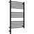 Полотенцесушитель электрический Сунержа Богема 3.0 П14 800x500 мм (выгнутая перемычка) 31-5802-8050 L, чёрный матовый - фото 