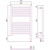 Полотенцесушитель электрический Сунержа Богема 3.0 П11 600x400 мм (прямая перемычка) 12-5805-6040 R, белый - фото 5