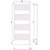 Полотенцесушитель электрический Сунержа Богема 3.0 П20 1200x500 мм (прямая перемычка) 30-5805-1250 R, белый матовый - фото 5