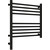 Полотенцесушитель электрический Сунержа Богема 3.0 П9 500x500 мм (прямая перемычка) 31-5804-5050 L, чёрный матовый - фото 