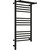 Полотенцесушитель электрический Сунержа Богема с полкой 3.0 П14 800x400 мм (прямая перемычка) 31-5806-8040 L, чёрный матовый - фото 