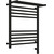 Полотенцесушитель электрический Сунержа Богема с полкой 3.0 П10 600x500 мм (прямая перемычка) 31-5807-6050 R, чёрный матовый - фото 