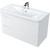 Тумба подвесная с раковиной Mirsant Bravo 100 см (раковина adel 100) белый - фото 
