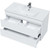 Тумба подвесная с раковиной Mirsant Next 100/2 см (раковина More 100) белый - фото 3
