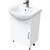 Тумба напольная с раковиной Mirsant Лайт 55 см, белый (тумба идёт в разобранном виде) - фото 
