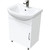 Тумба напольная с раковиной Mirsant Лайт 60 см, белый (тумба идёт в разобранном виде) - фото 