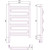 Полотенцесушитель электрический Сунержа Элегия 3.0 П11 800x500 мм 30-5818-8050 L, белый матовый - фото 5