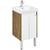 Тумба универсальная с раковиной Акватон Сканди Doors 45 см 1A278701SDZ90, дуб рустикальный/белый глянцевый (ножки в комплекте) - фото 