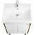 Тумба универсальная с раковиной Акватон Сканди Doors 55 см 1A278801SDZ90, дуб рустикальный/белый глянцевый (ножки в комплекте) - фото 4
