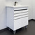 Тумба напольная с раковиной Comforty Нарва 70 см, белый матовый - фото 