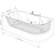 Ванна гидромассажная Grossman 170x80 см GR-17000-1L - фото 7