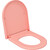 Сиденье с крышкой для унитаза Ambassador Abner микролифт 102T20901, розовый матовый - фото 