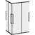 Душевое ограждение Am.Pm Func 120x90 см W84G-403-12090-BТ, черный/прозрачное - фото 