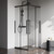 Душевое ограждение Am.Pm Func 90x90 см W84G-403-9090-BТ, черный/прозрачное - фото 4