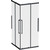 Душевое ограждение Am.Pm Func 90x90 см W84G-403-9090-BТ, черный/прозрачное - фото 