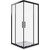 Душевое ограждение Bas Cofe CR-100-C-B 100x100 см, чёрный/прозрачное - фото 