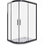 Душевое ограждение Bas Cofe R-120-C-B 120x80 см, чёрный/прозрачное - фото 