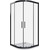 Душевое ограждение Bas Cofe R-80-C-CH 80x80 см, чёрный/прозрачное - фото 